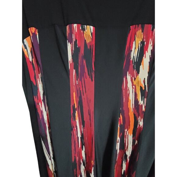 Sleeveless High-Low Maxi Dress Women's Plus R&M Richards, Brown/Rust, Size 14W - Picture 4 of 7